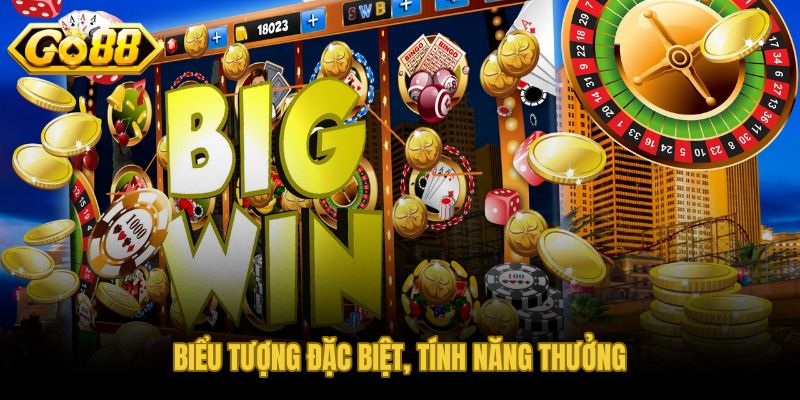 Biểu tượng lá quẻ và tính năng thưởng bất ngờ trong slot xin xăm GO88
